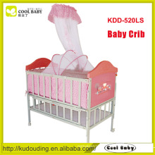 China manufacturer NEW design portable baby crib manufacturers with steel frame